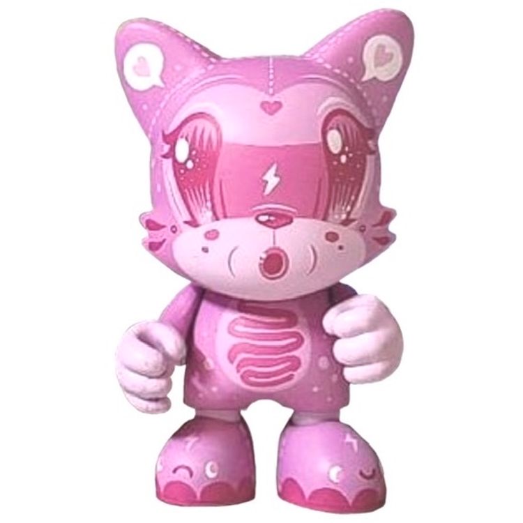 Pink bendybones by Squink