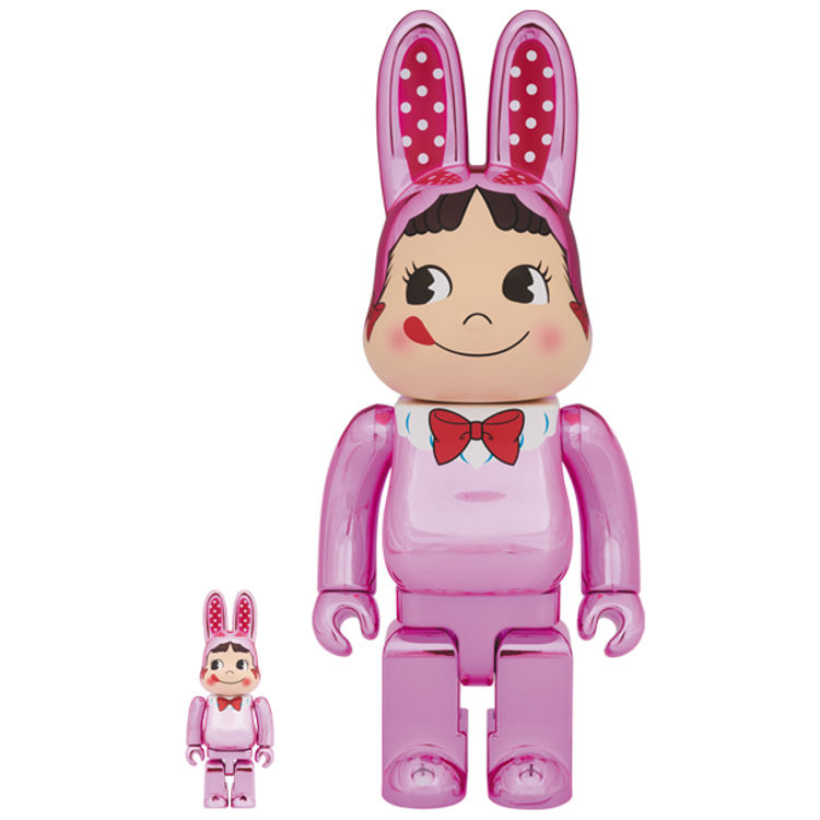 100% + 400% 100% Pink Plated Kigurumi Peko-Chan R@bbick (Set) by Fujiya