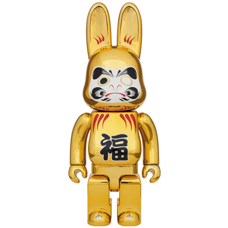 400% Gold Plated Daruma R@bbrick by Medicom