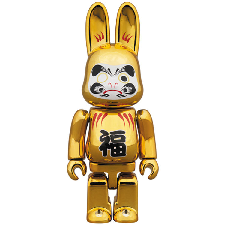 100% Gold Plated Daruma R@bbrick by Medicom