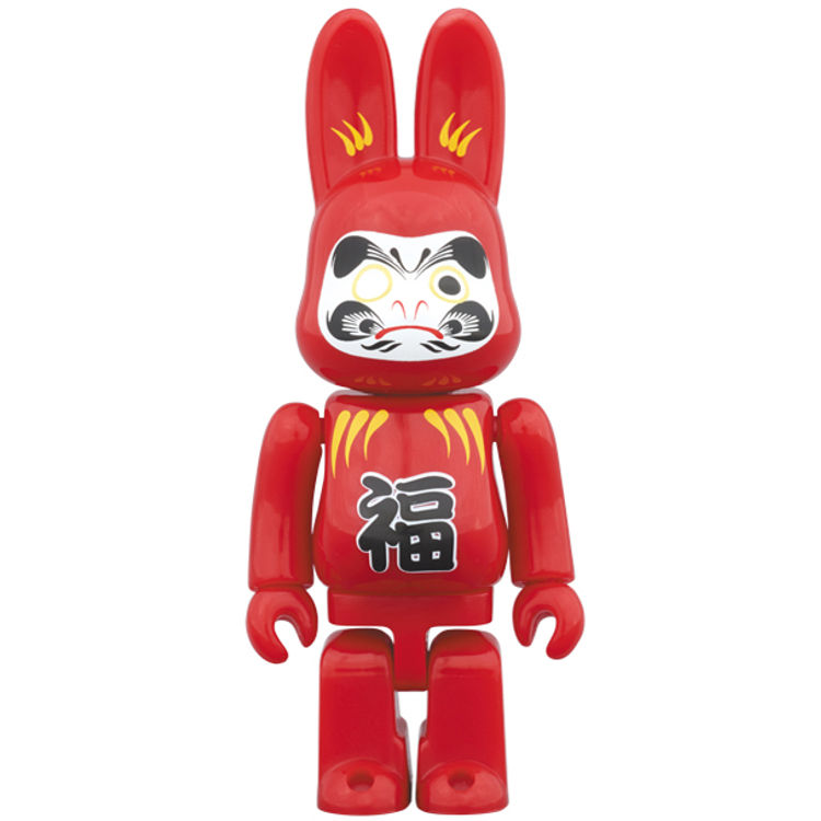100% Red Daruma R@bbrick by Medicom