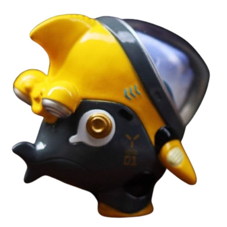 Space Pilot Tan Tan Metal Crash Yellow by Kuchu