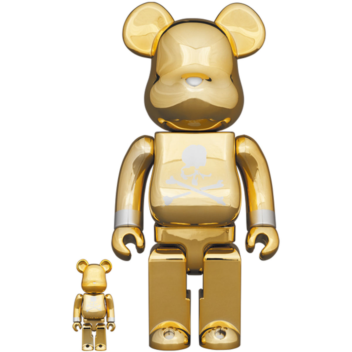 100% + 400% Gold Plated Mastermind Japan Be@rbrick (Set)