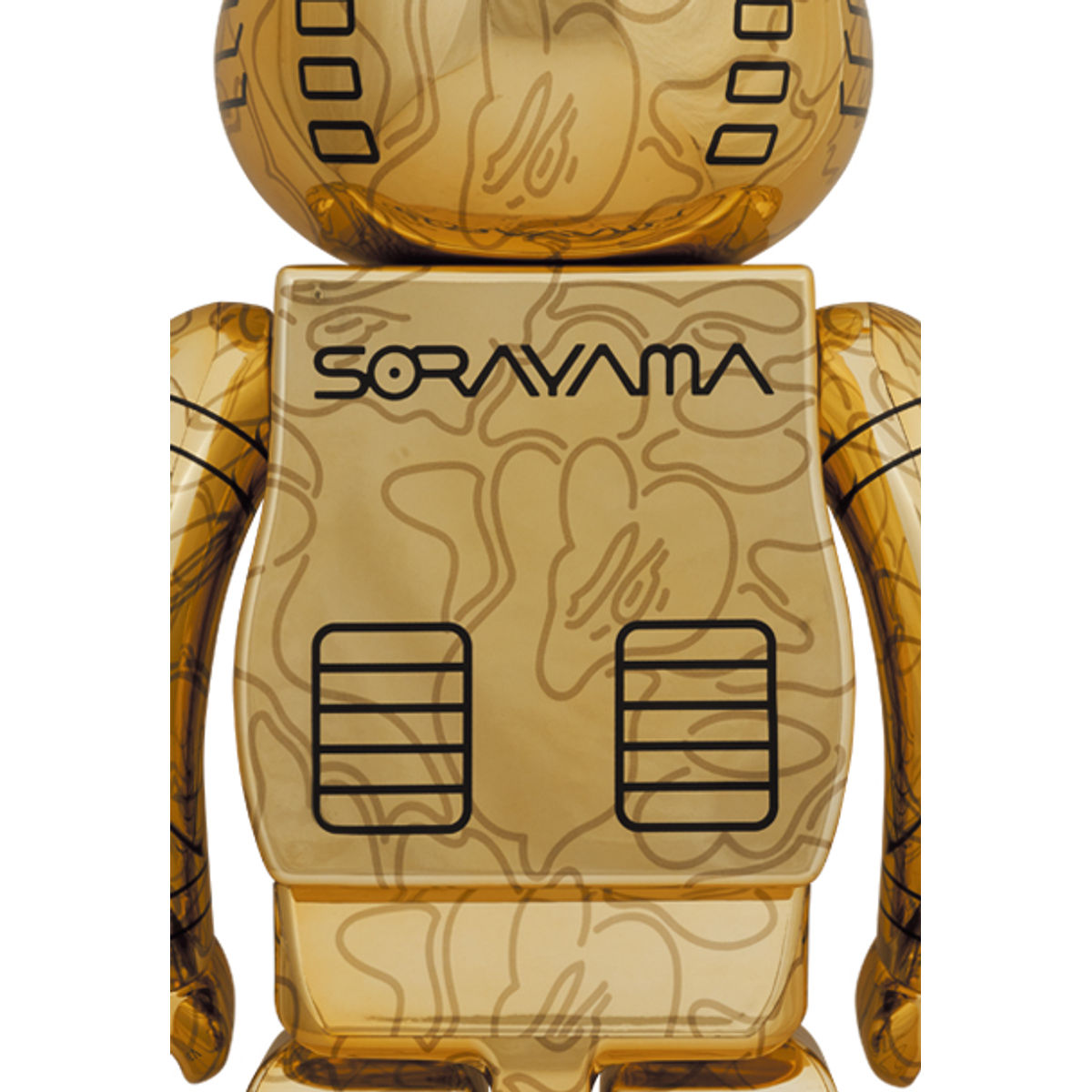 1000% Gold Camo Shark x Sorayama