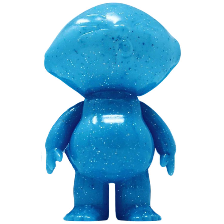 Unpainted Blue Glitter GID Sour Lemon by Anti-Social Sofubi