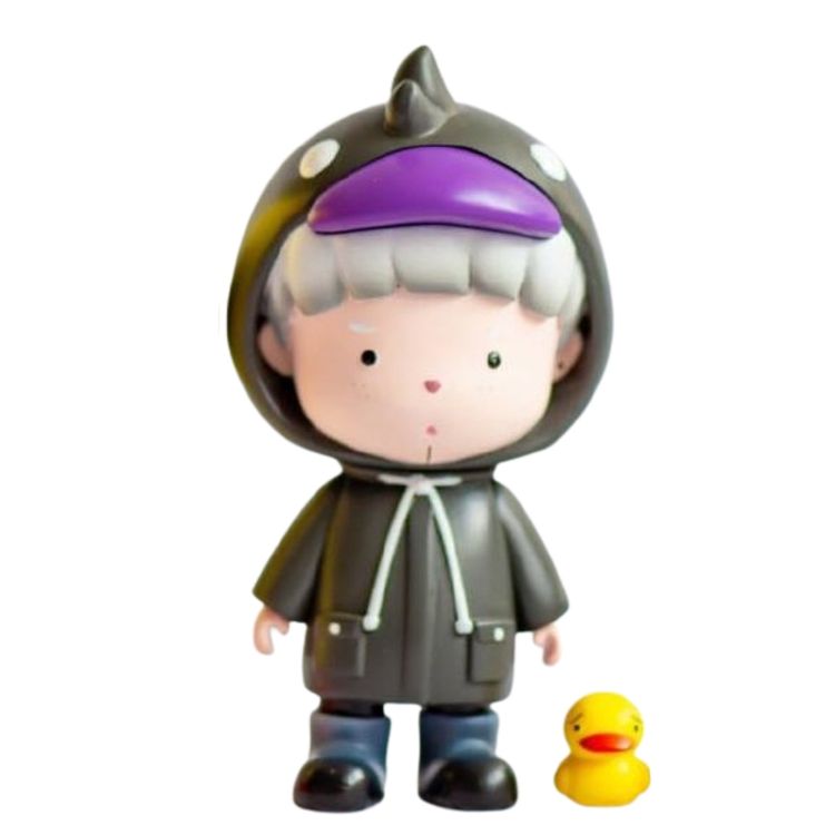 Black Ducky Raincoat Little James by Jemusu Studio