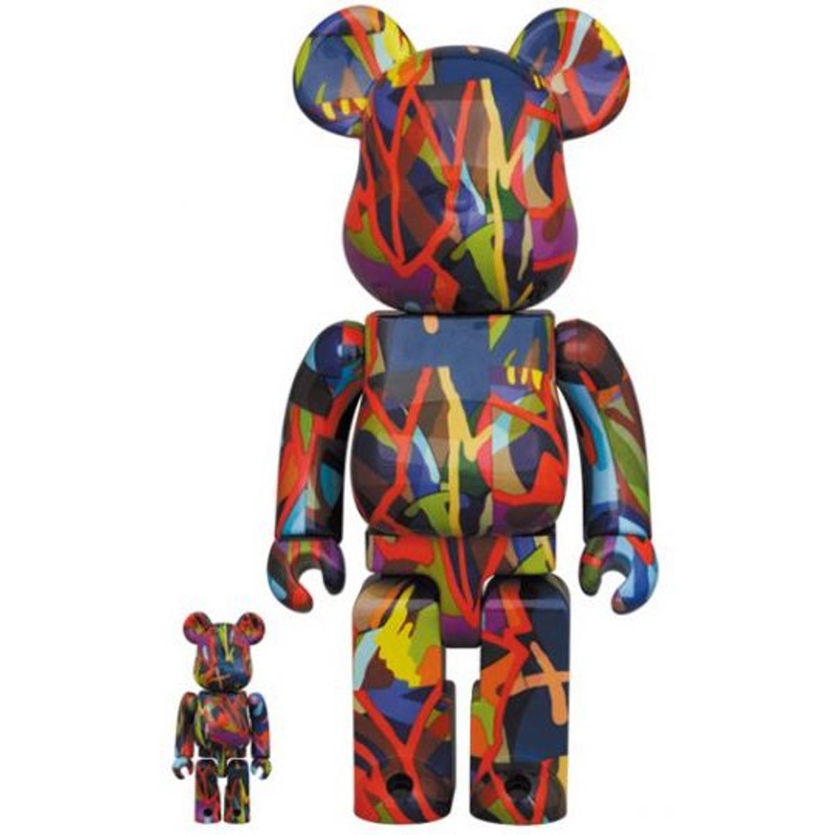 100% + 400% Kaws Tension Be@rbrick (Set)
