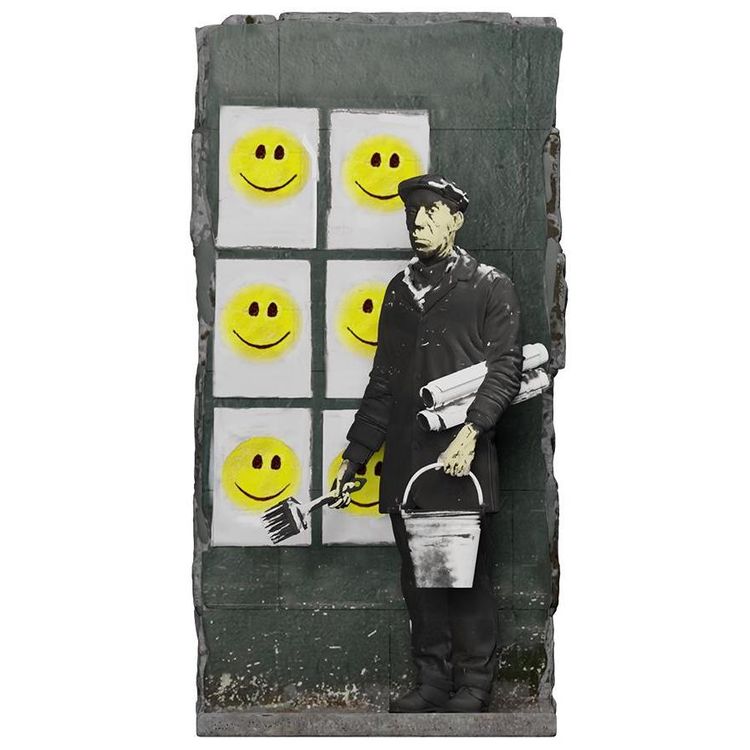 Happy Faces (Banksy) by Queen M