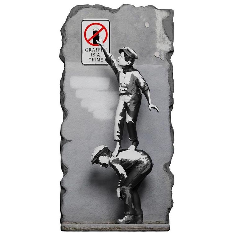 Graffiti is a Crime (Banksy) by Queen M