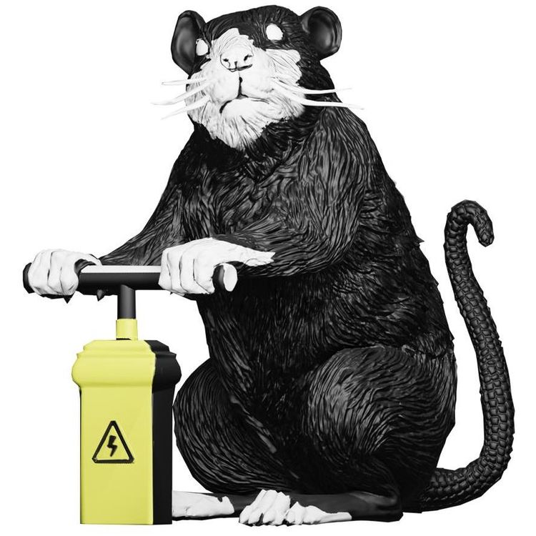 Blaster Rat (Banksy) by Queen M