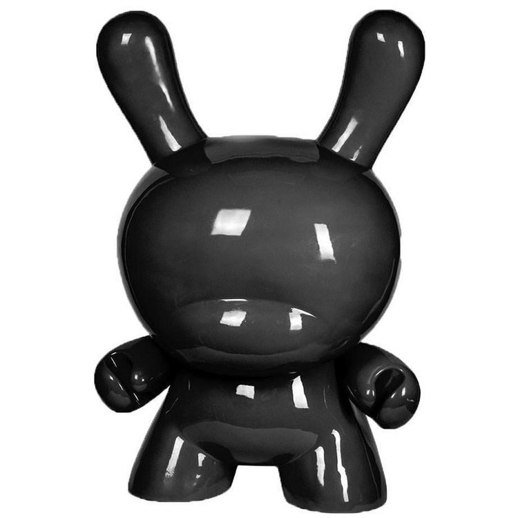 4-Foot Black Art Giant Dunny by Tristan Eaton