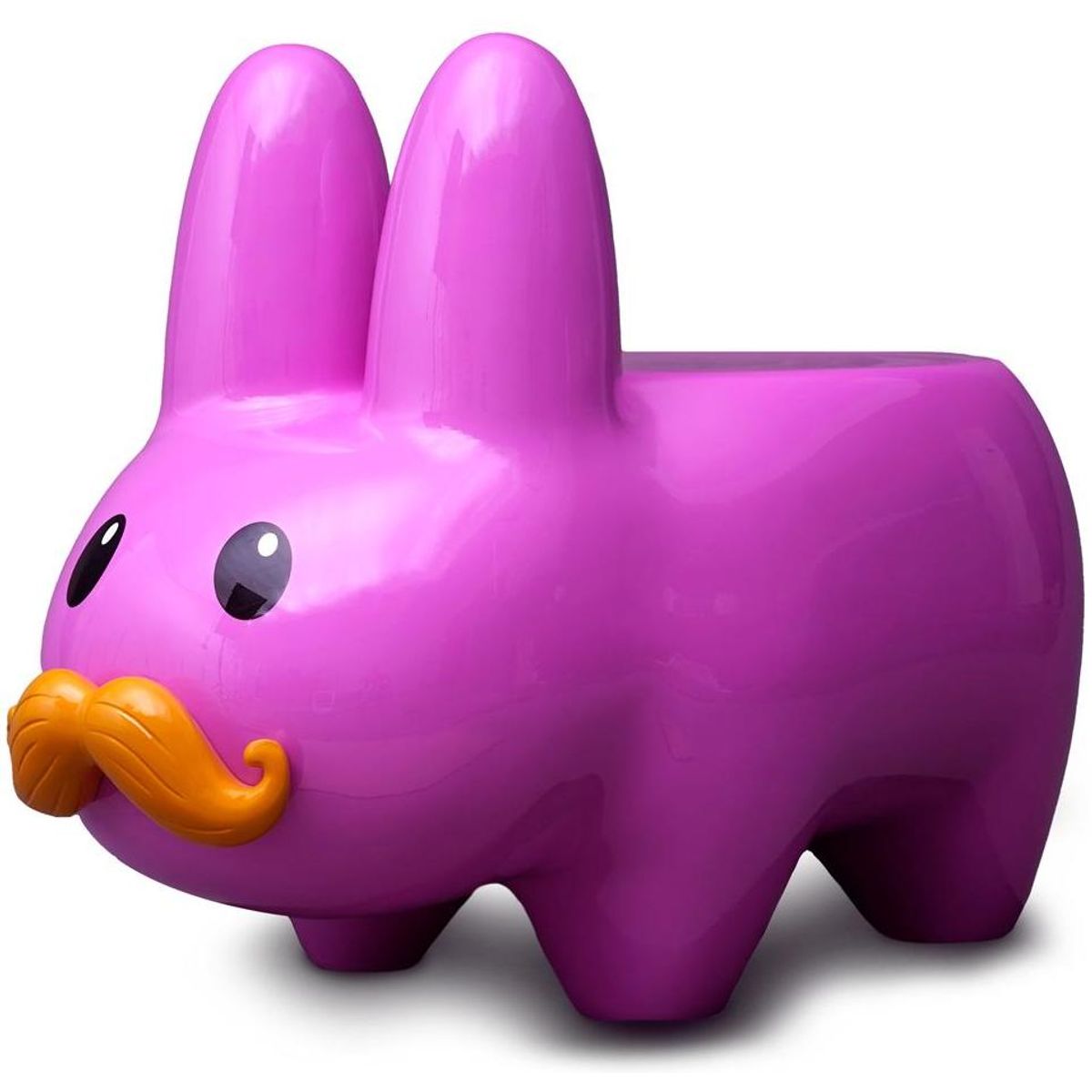 Art Giant Pink Stache Labbit Stool