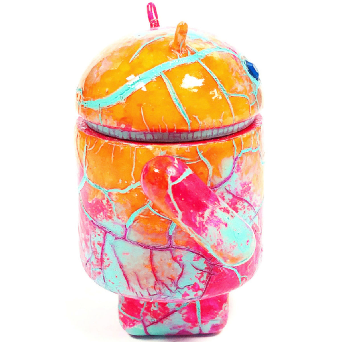 Crackle (Orange, Pink, Gray)