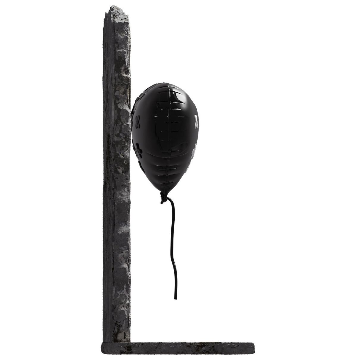 Blackout Variant Bandaged Heart (Banksy)