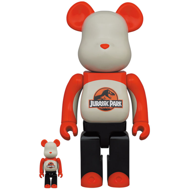 100% + 400% Jurassic Park Be@rbrick (Set) by Universal Pictures