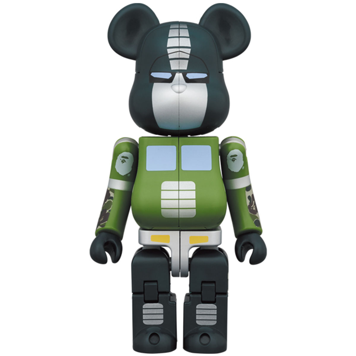 200% Green Optimus Prime x Bape Be@rbrick