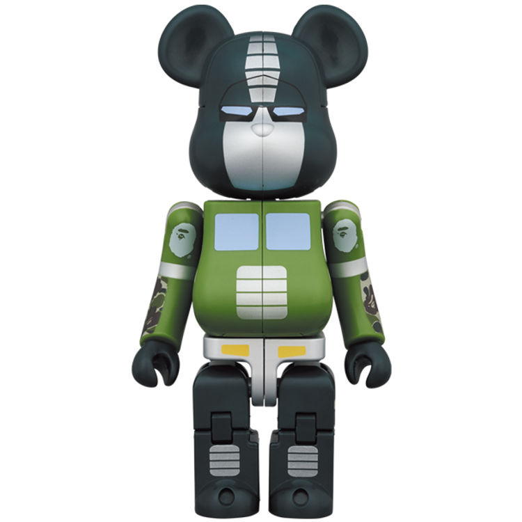 200% Green Optimus Prime x Bape Be@rbrick by BAPE (A Bathing Ape)
