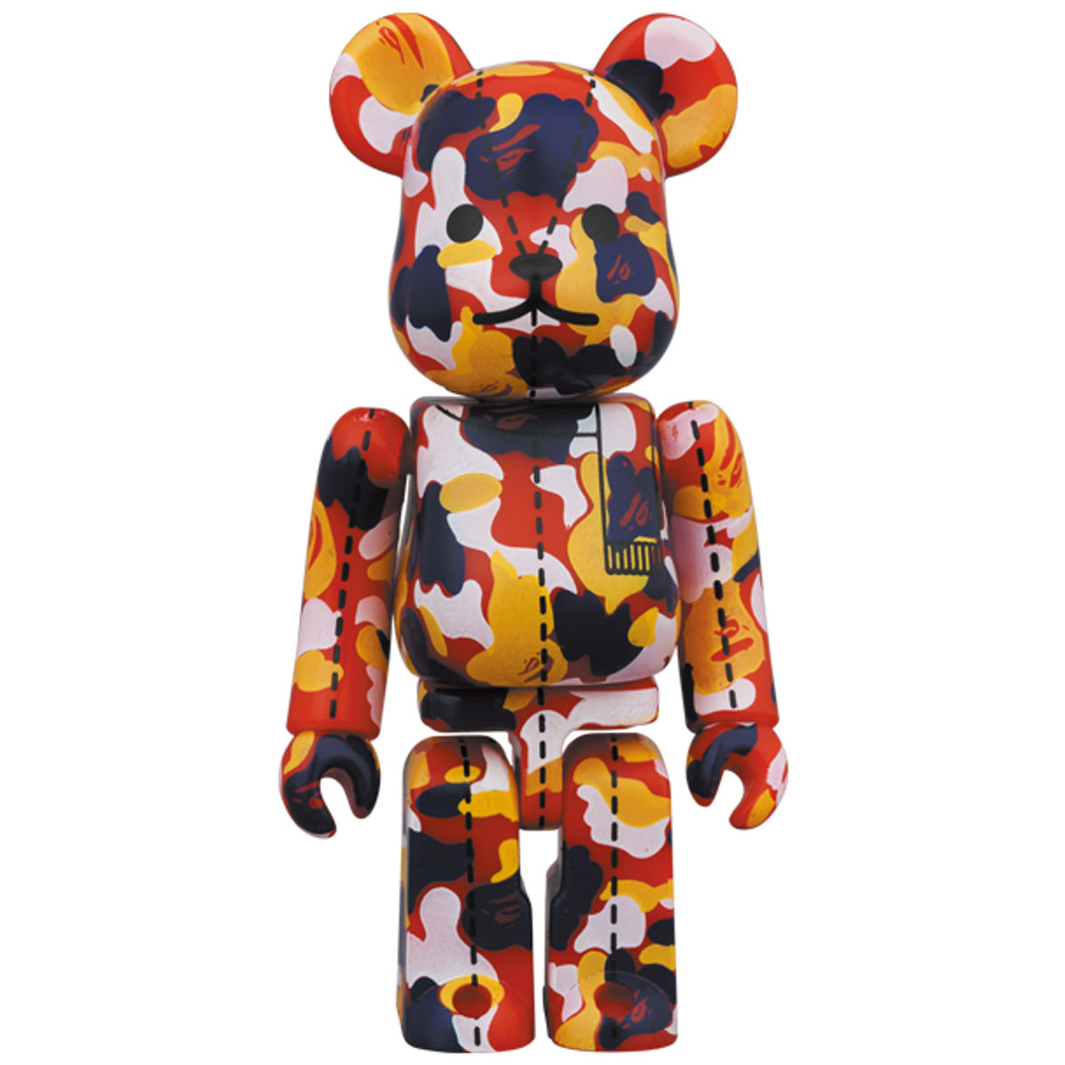 100% Mixed Camo Bearbrick #3 : A Bathing Ape 28th Anniversary