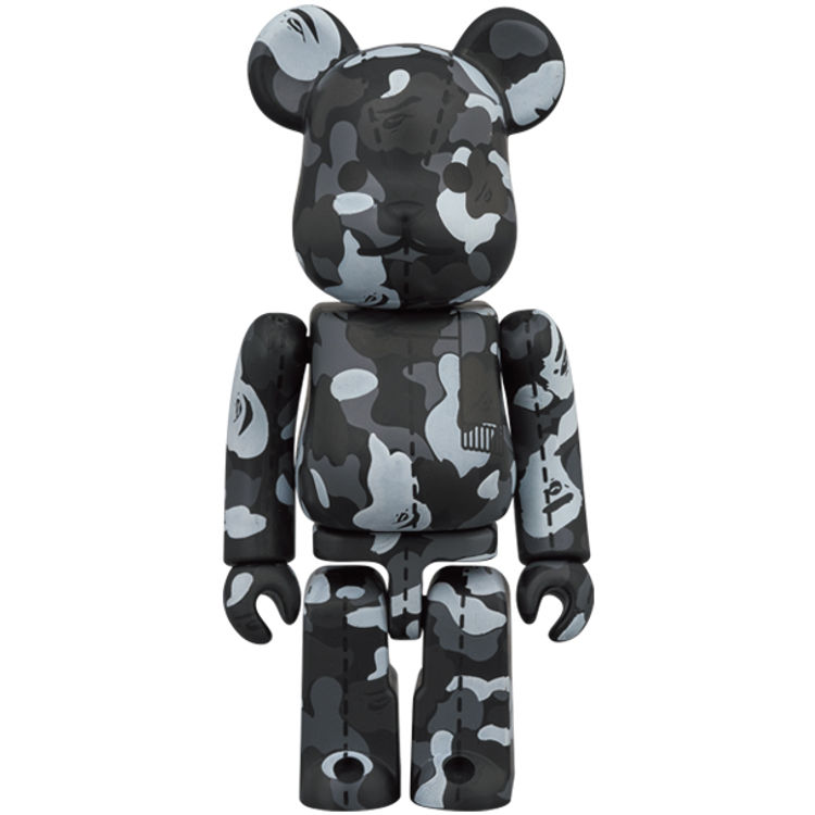 100% Mixed Camo Bearbrick #3 : A Bathing Ape 28th Anniversary by BAPE (A Bathing Ape)