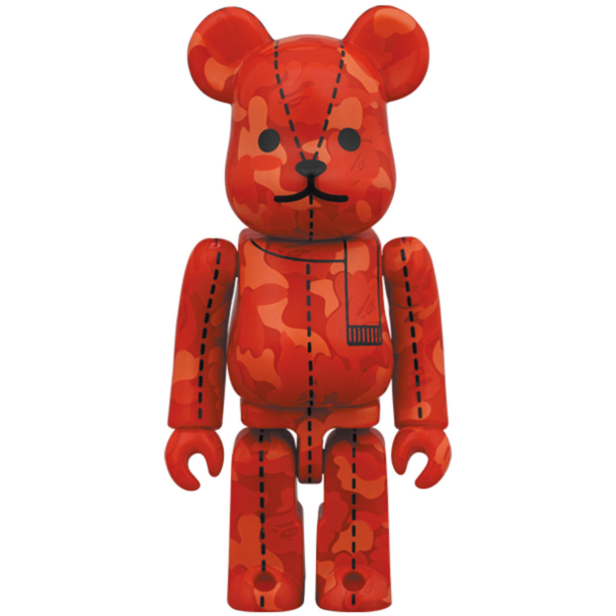 100% Mixed Camo Bearbrick #3 : A Bathing Ape 28th Anniversary