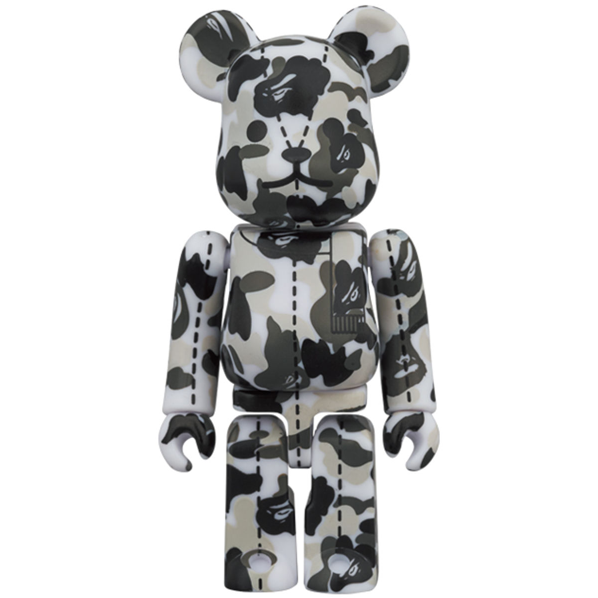 100% Mixed Camo Bearbrick #3 : A Bathing Ape 28th Anniversary