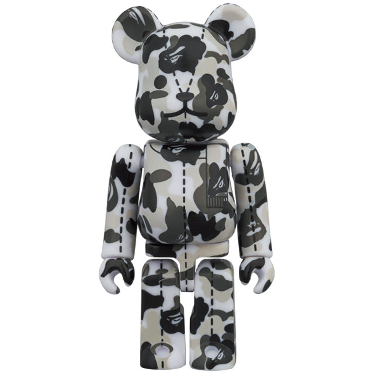 100% Mixed Camo Bearbrick #3 : A Bathing Ape 28th Anniversary by BAPE (A Bathing Ape)