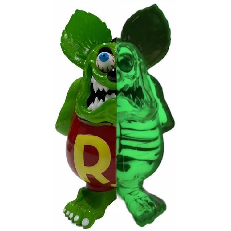GID Monster Green X-Ray Rat Fink by Ed 'Big Daddy' Roth