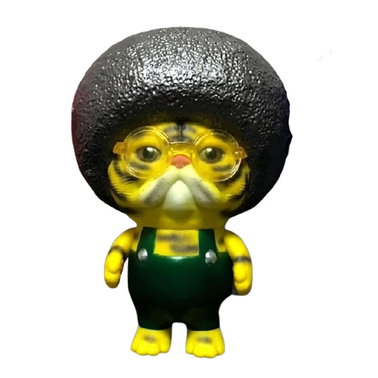 Tiger Yellow Afro Cat by Bird Ark