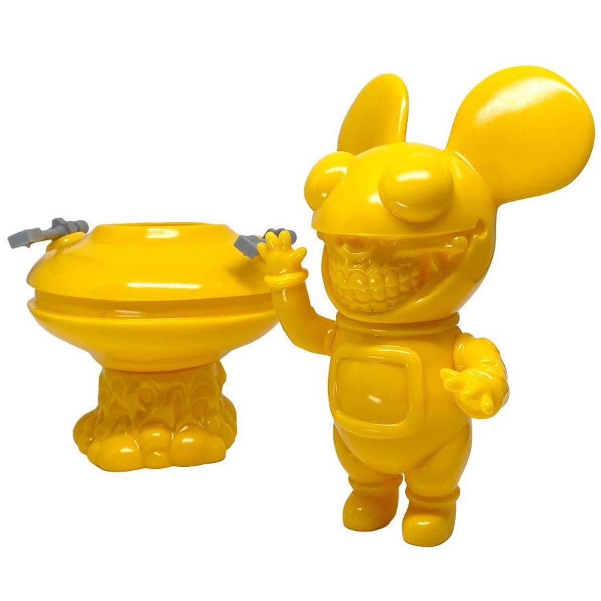 Unpainted Yellow Deadmau5 Grin