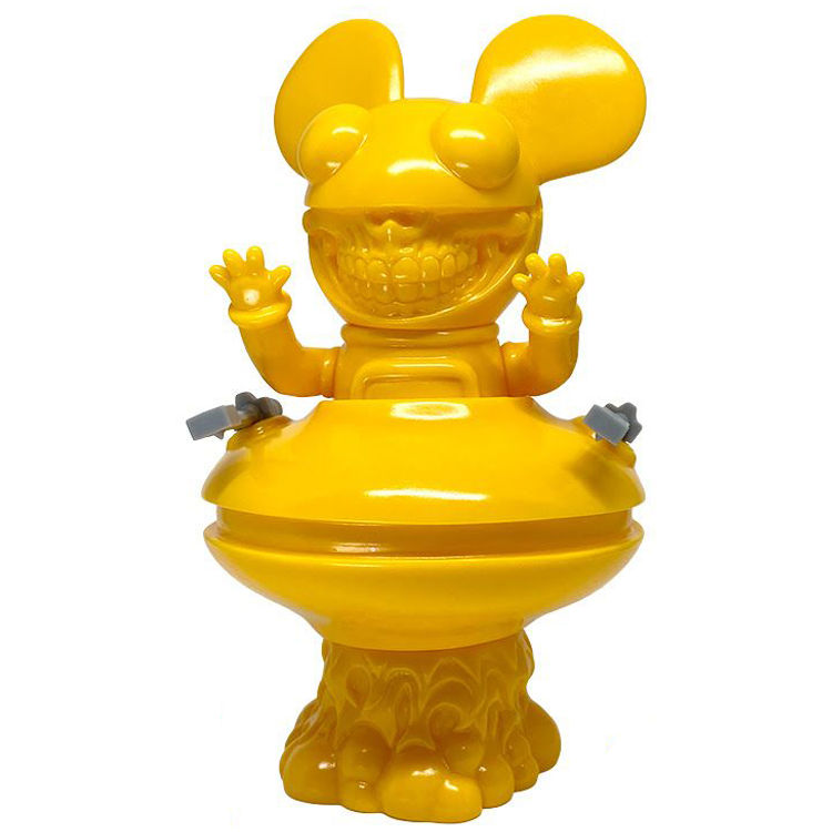 Unpainted Yellow Deadmau5 Grin by Ron English