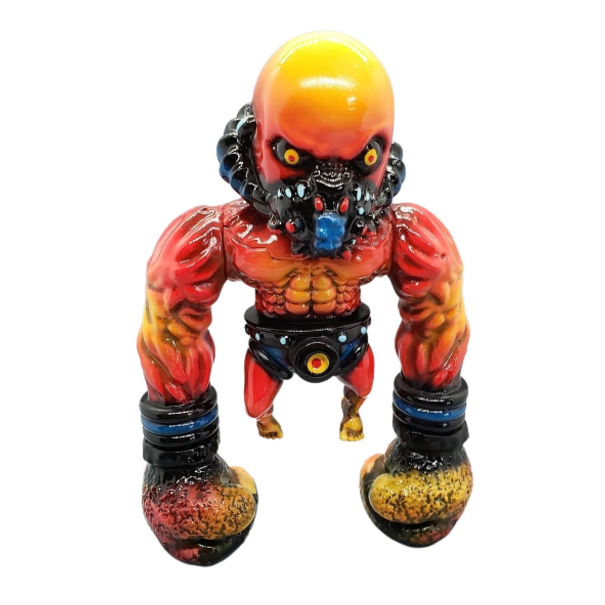 Marble Orange Urchin Fighter