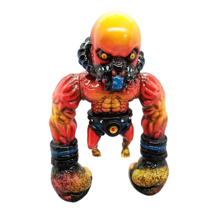 Marble Orange Urchin Fighter by CreatureMaker (Trace Goodwin)