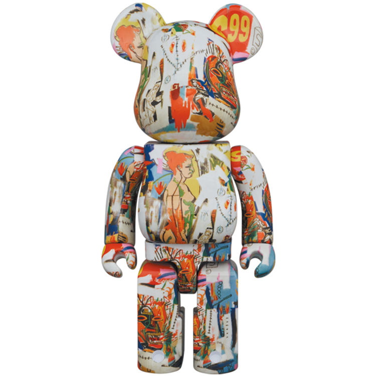 400% Andy Warhol x Jean-Michel Basquiat #4 Bearbrick by Andy Warhol