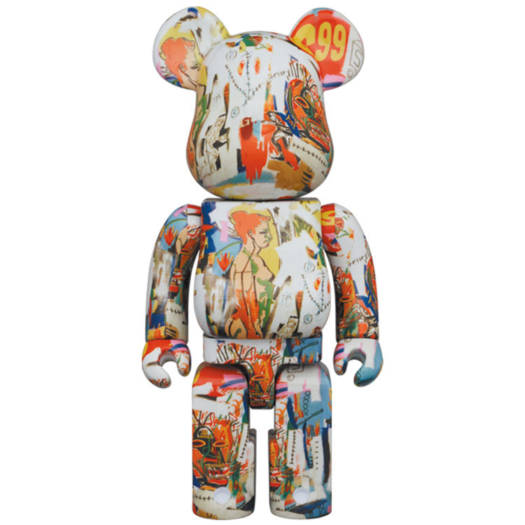 1000% Andy Warhol x Jean-Michel Basquiat #4 Bearbrick by Andy Warhol