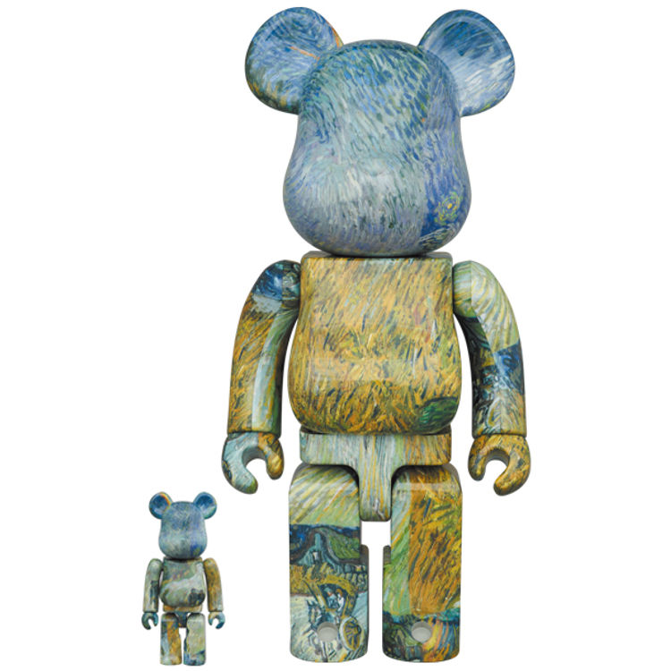 100% + 400% Country Road in Provence by Night Be@rbrick (Set) by Vincent Van Gogh