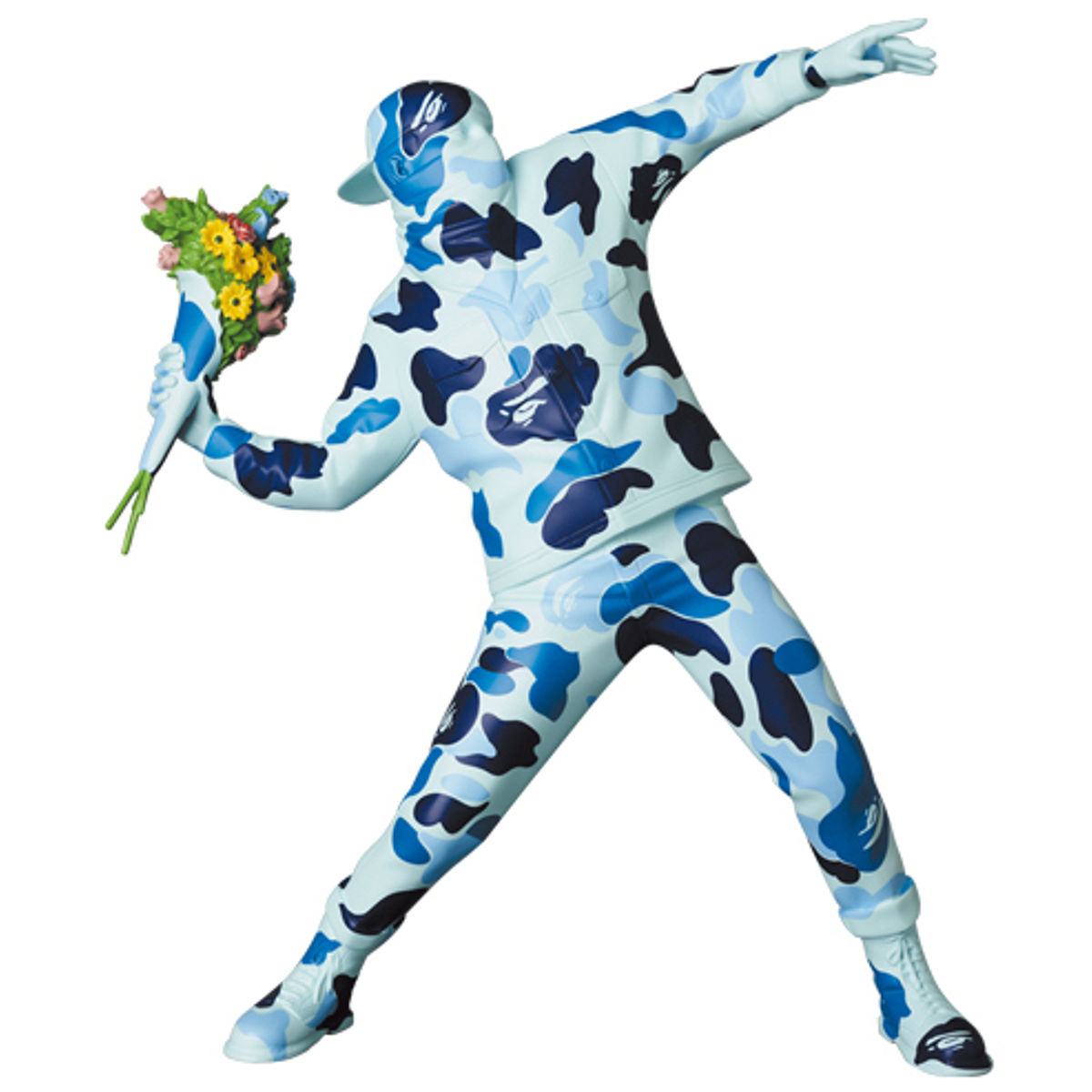 Blue Camo Flower Bomber