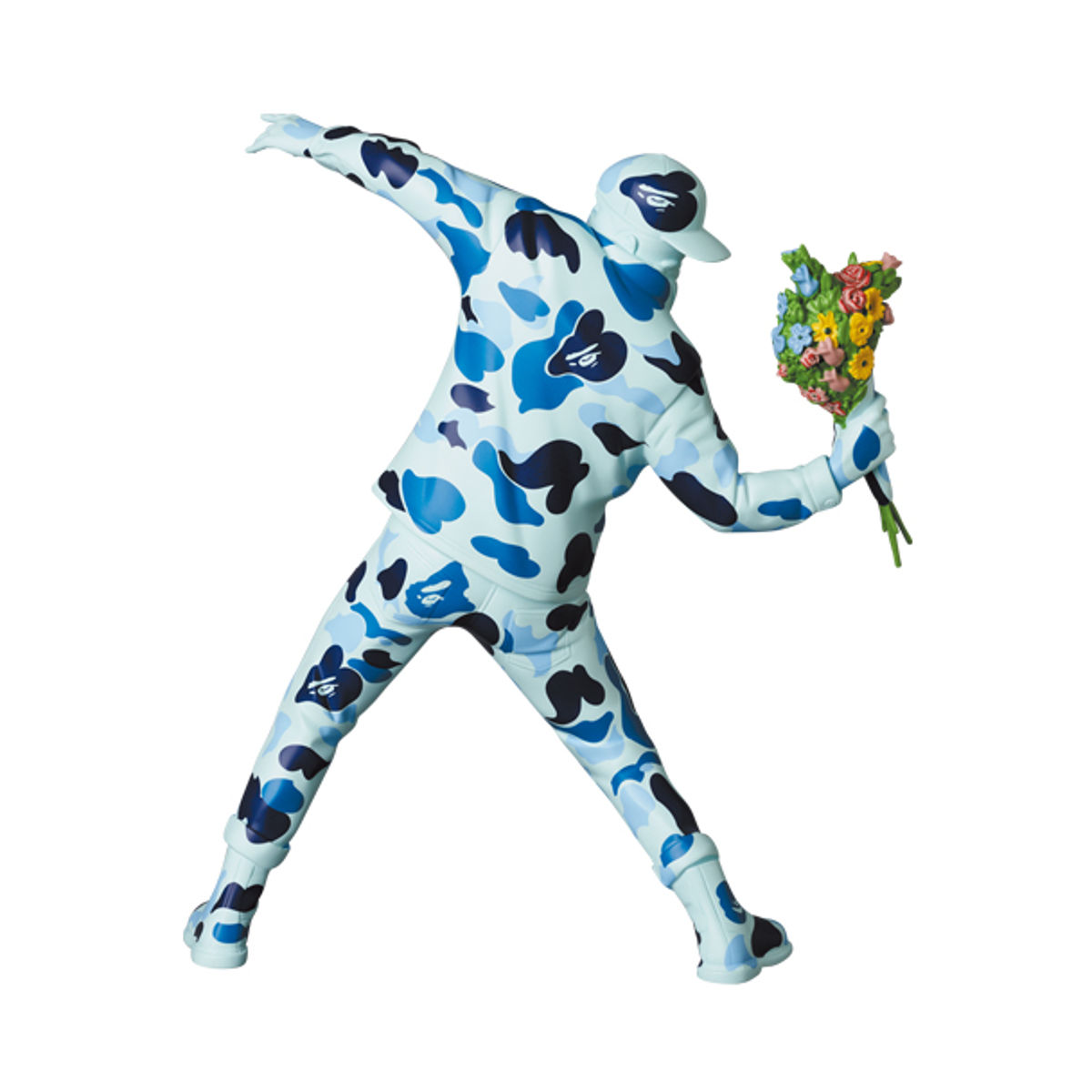 Blue Camo Flower Bomber