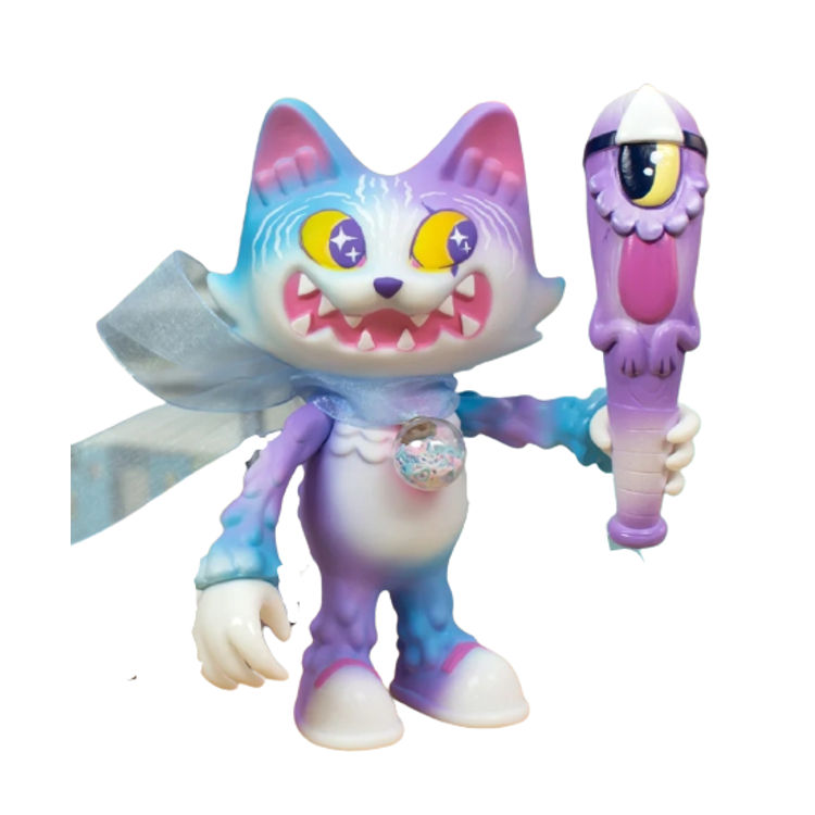 Pastel Punk Wananeko with Ghost Bat by Stickup Monsters (Javier Jiménez)