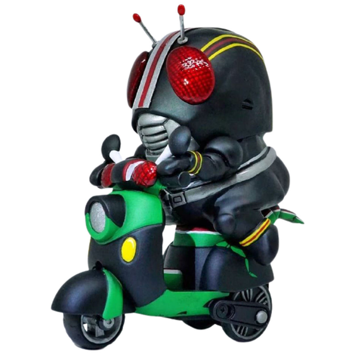 Kamen Rider Black Fatty Bones on Battle Hoper Vespa