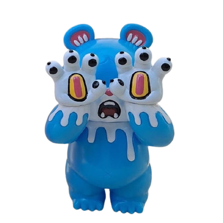Blue Zoo Bear by Grape Brain
