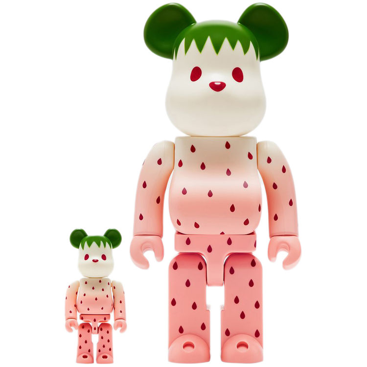 100% + 400% Snow Strawberry Summer Fruits Bearbrick (Set) by CLOT