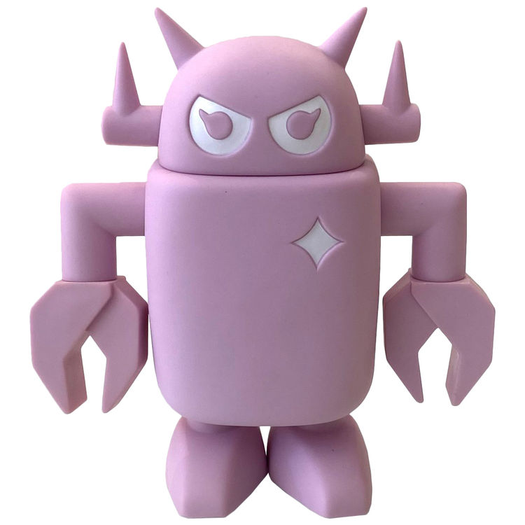 6" Lilac Big Boss Robot by Eric Nakamura