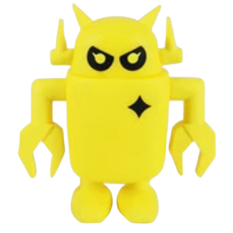 Yellow Big Boss Robot by Eric Nakamura