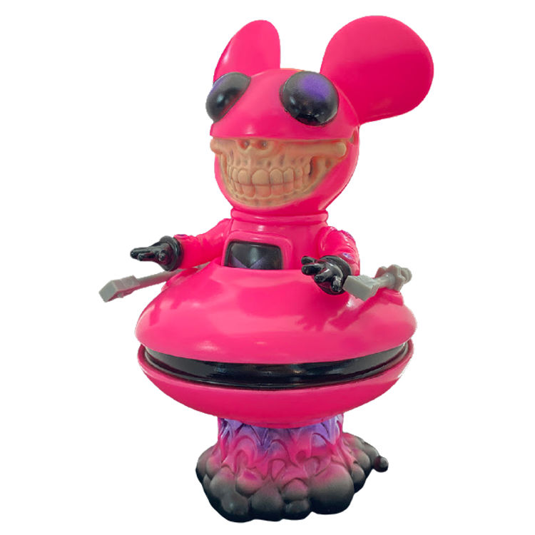 Pink Painted Deadmau5 Grin by Ron English
