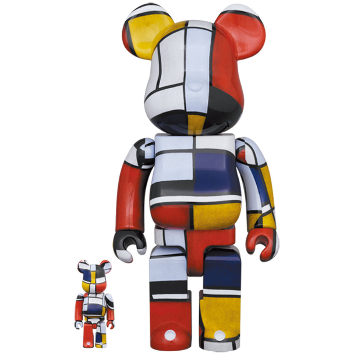 100% + 400% Piet Mondrian Bearbrick (Set)