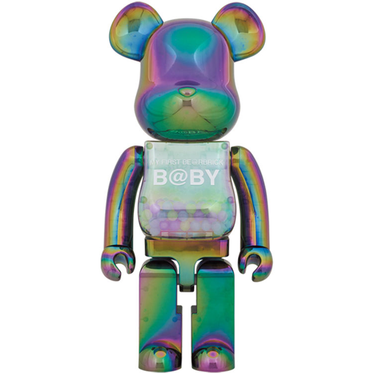 1000% Clear Black Chrome My First B@by Be@rbrick by Chiaki Kuriyama
