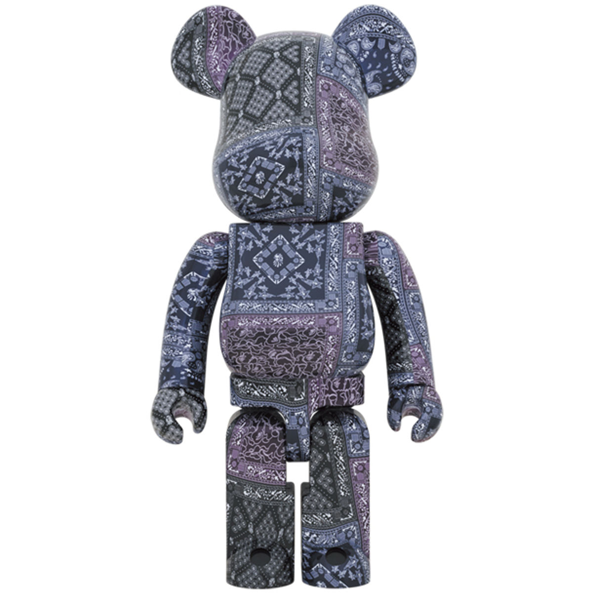1000% Black Bandana BAPE Be@rbrick