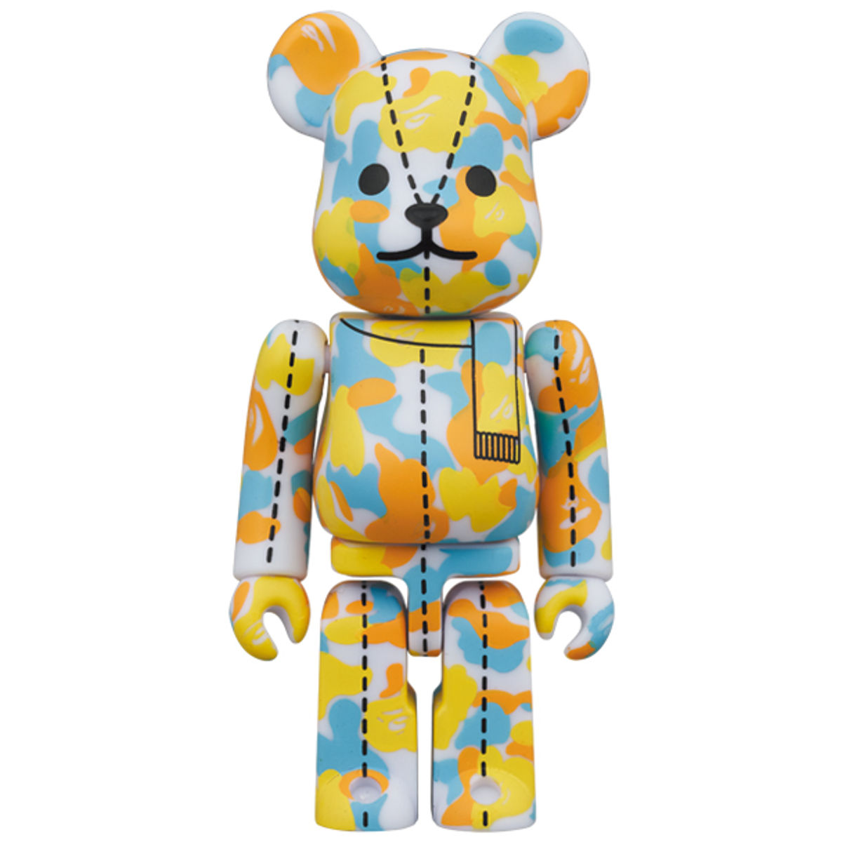 100% Mixed Camo Bearbrick #4 : A Bathing Ape 28th Anniversary