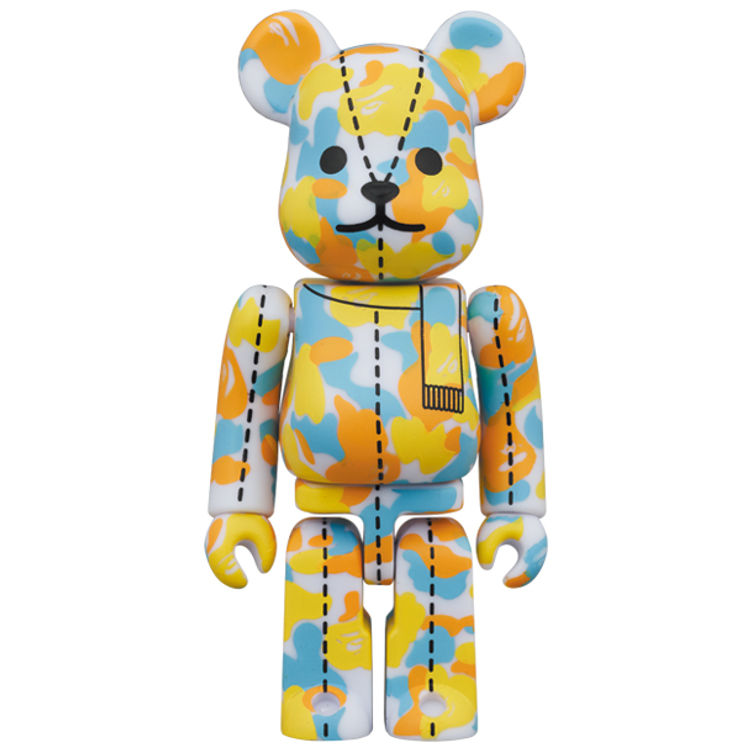 100% Mixed Camo Bearbrick #4 : A Bathing Ape 28th Anniversary by BAPE (A Bathing Ape)
