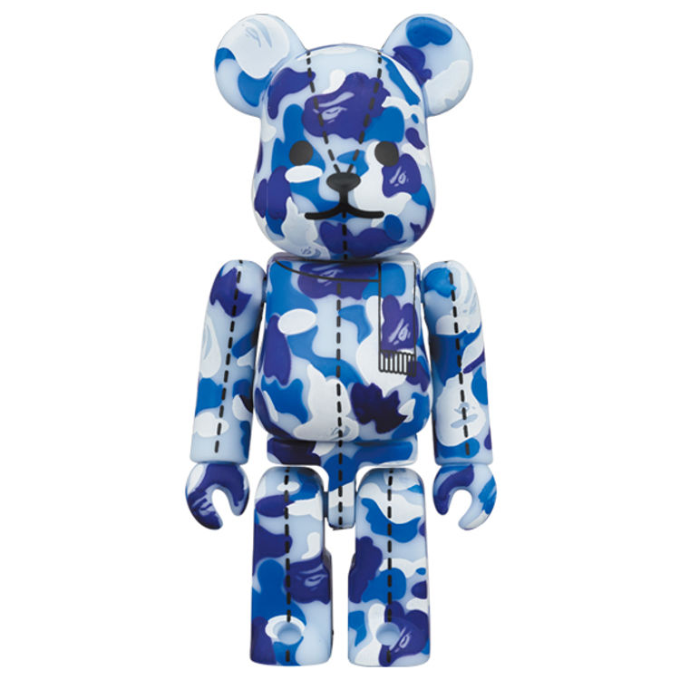 100% Mixed Camo Bearbrick #4 : A Bathing Ape 28th Anniversary by BAPE (A Bathing Ape)